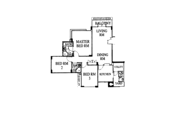 High Oak Condo - Floor Plan