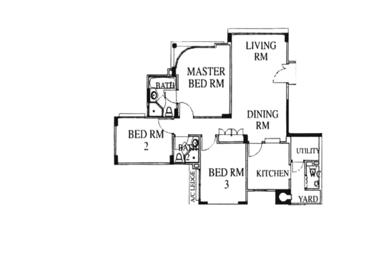 High Oak Condo - Floor Plan
