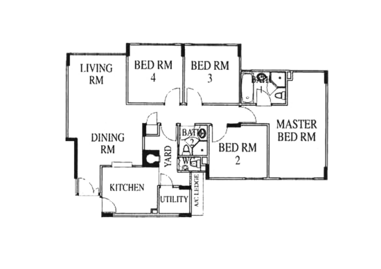 High Oak Condo - Floor Plan