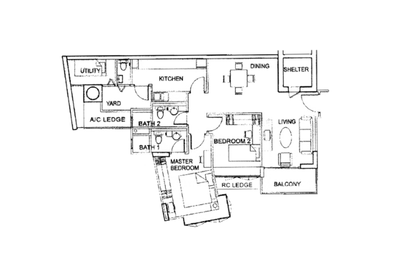 The Alcove - Floor Plan