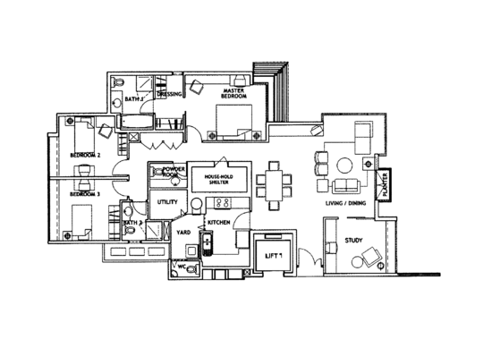 The Equatorial - Floor Plan