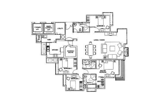 The Equatorial - Floor Plan