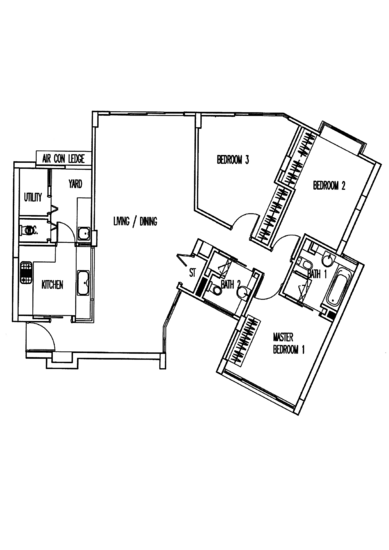 Palm Grove Condo - Floor Plan