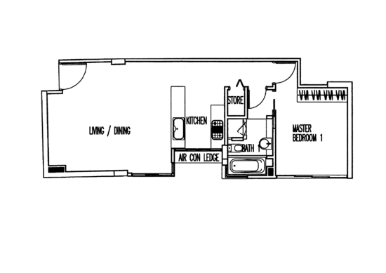 Palm Grove Condo - Floor Plan