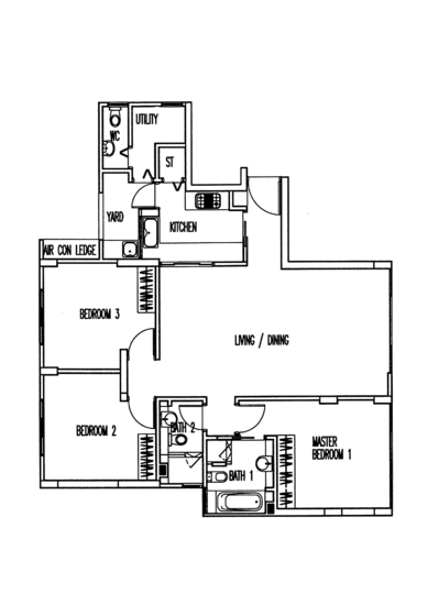 Palm Grove Condo - Floor Plan