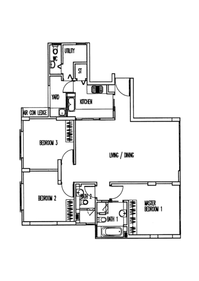 Palm Grove Condo - Floor Plan