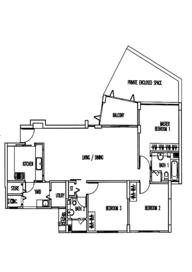 Palm Grove Condo - Floor Plan