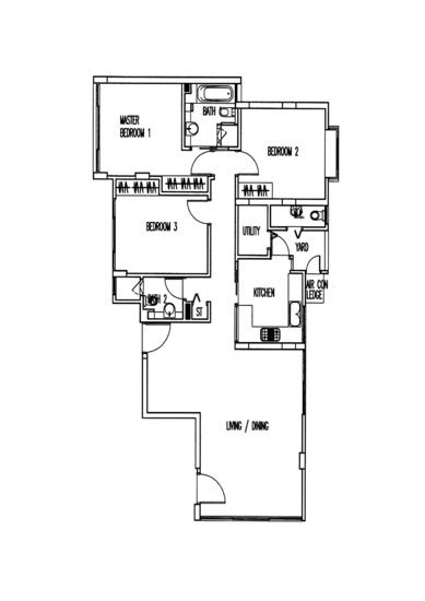 Palm Grove Condo - Floor Plan