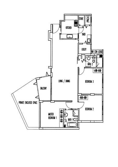 Palm Grove Condo - Floor Plan