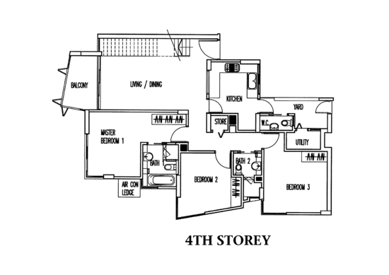 Palm Grove Condo - Floor Plan