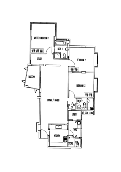 Palm Grove Condo - Floor Plan