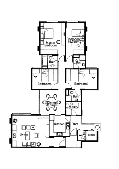 Azalea Park Condo - Floor Plan
