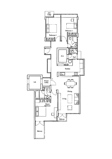 Country Park Condo - Floor Plan