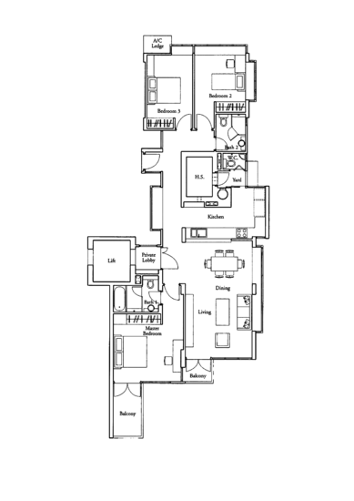Country Park Condo - Floor Plan