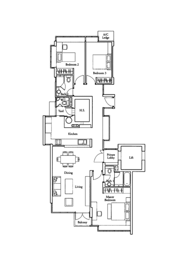 Country Park Condo - Floor Plan