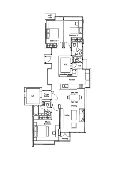 Country Park Condo - Floor Plan