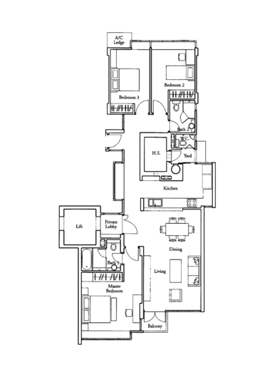 Country Park Condo - Floor Plan