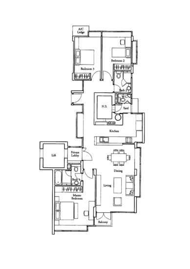Country Park Condo - Floor Plan
