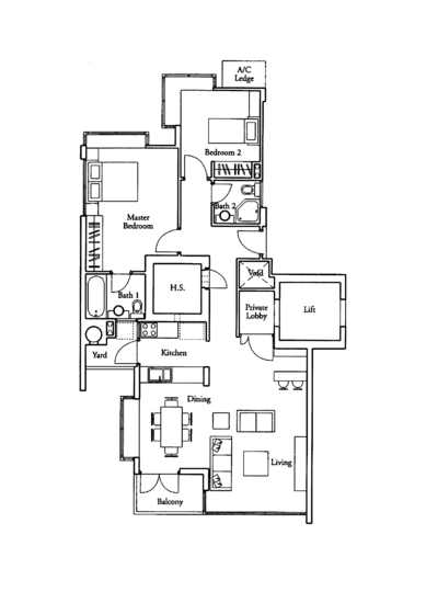 Country Park Condo - Floor Plan