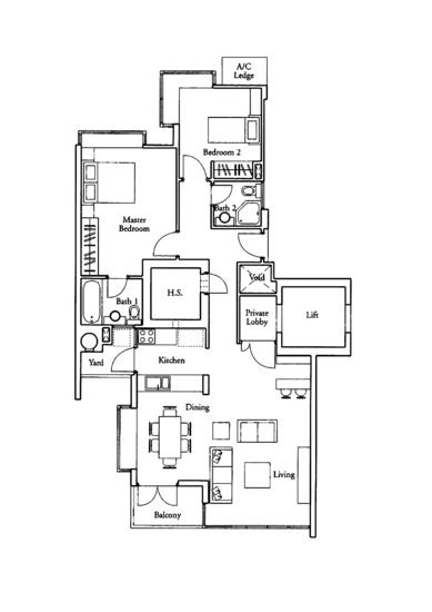 Country Park Condo - Floor Plan