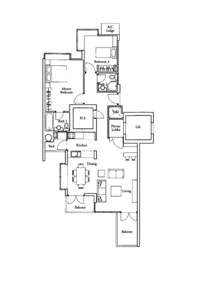 Country Park Condo - Floor Plan