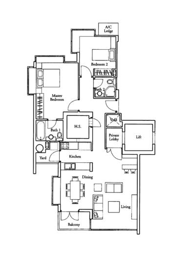 Country Park Condo - Floor Plan