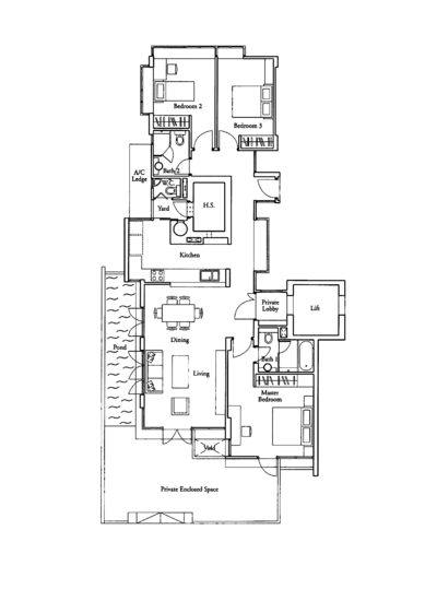 Country Park Condo - Floor Plan