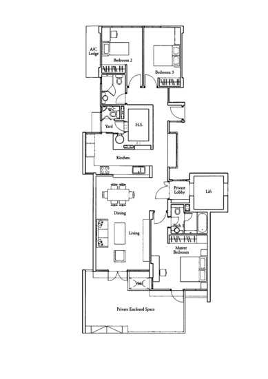 Country Park Condo - Floor Plan