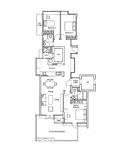 Country Park Condo - Floor Plan