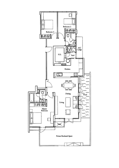 Country Park Condo - Floor Plan