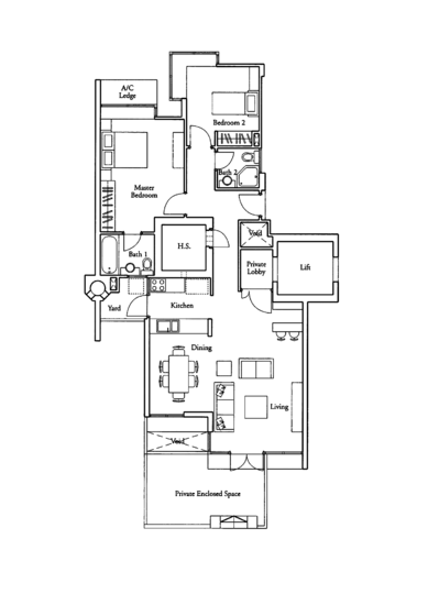 Country Park Condo - Floor Plan