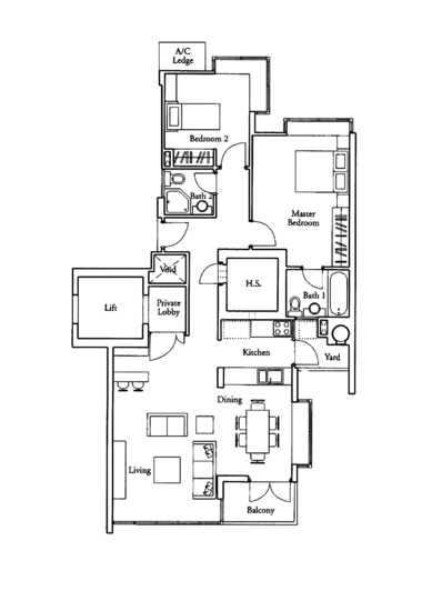 Country Park Condo - Floor Plan