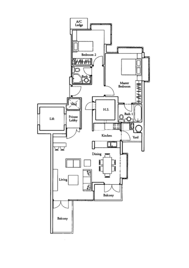 Country Park Condo - Floor Plan