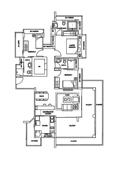 Angullia Park Residences @ Orchard - Floor Plan