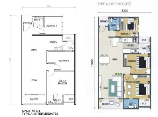 Service Residence @ Landmark Residence 1 - Floor Plan - iProperty.com.my