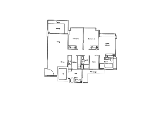 Carabelle - Floor Plan