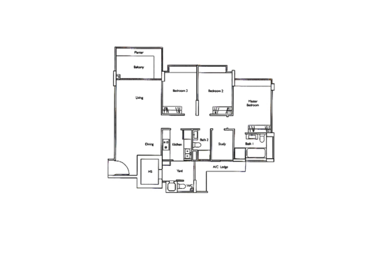 Carabelle - Floor Plan