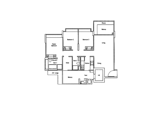 Carabelle - Floor Plan