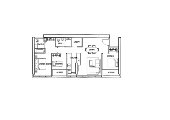 Reflections at Keppel Bay - Floor Plan