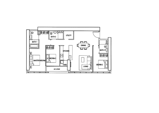 Reflections at Keppel Bay - Floor Plan