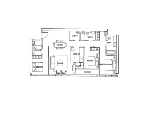 Reflections at Keppel Bay - Floor Plan