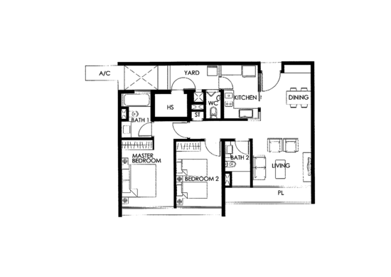 The Seafront on Meyer - Floor Plan