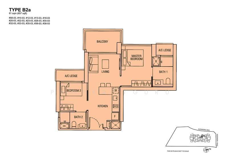 Alex Residences, 28 Alexandra View, Alexandra / Commonwealth, 2 Bedrooms, 657 sqft, Apartment For Rent, by Owen Chen, 500288318 - 2D - PropertyGuru.com.sg