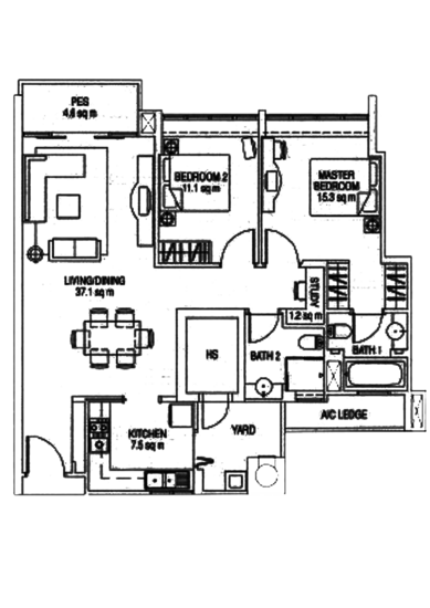 The Esparis - Floor Plan