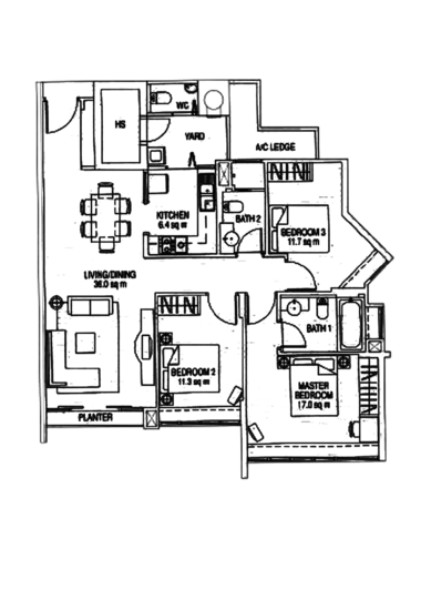 The Esparis - Floor Plan