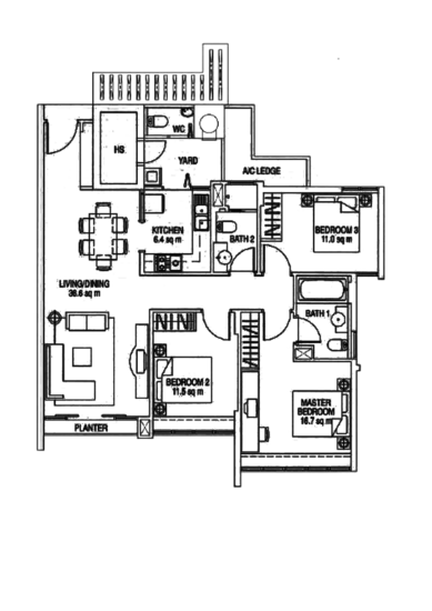 The Esparis - Floor Plan
