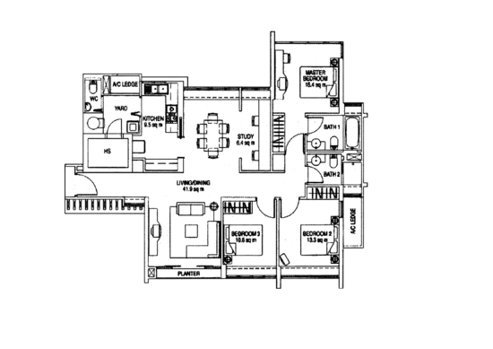 The Esparis - Floor Plan
