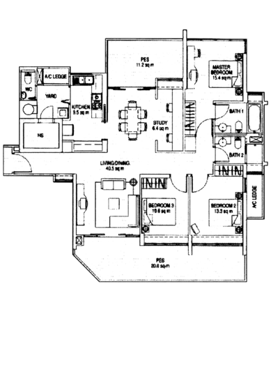 The Esparis - Floor Plan
