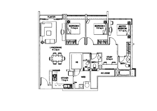 The Esparis - Floor Plan