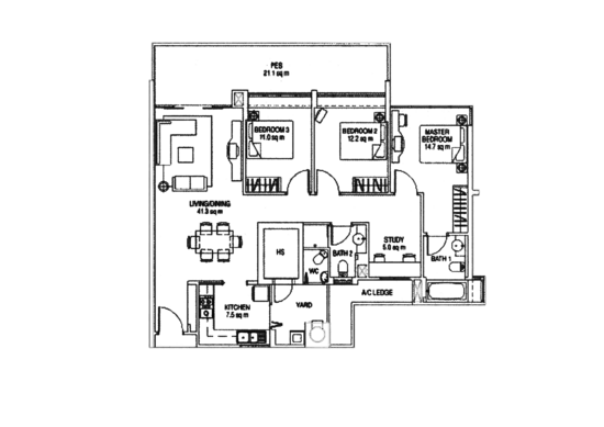 The Esparis - Floor Plan